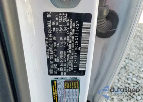 2021 Kia Telluride Ex z USA, uszkodzony, nr VIN 5XYP3DHC2MG131457